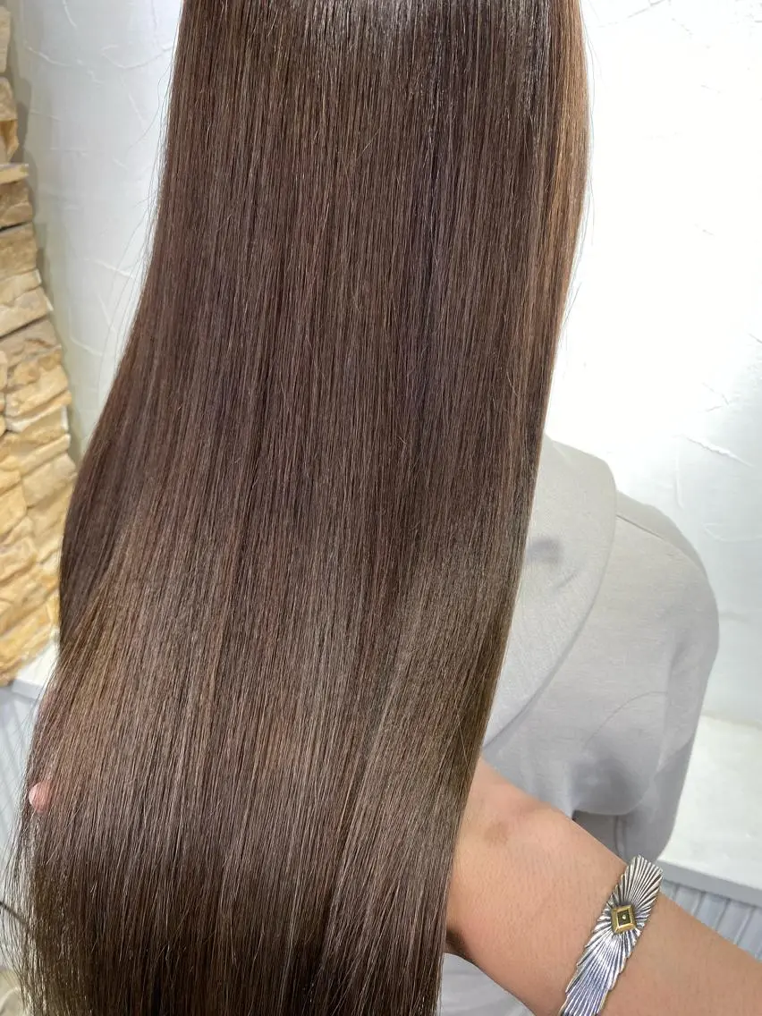 セミロング カット 縮毛矯正 ✨デザインカラー✨ ✂️kouki✂️のヘアスタイル