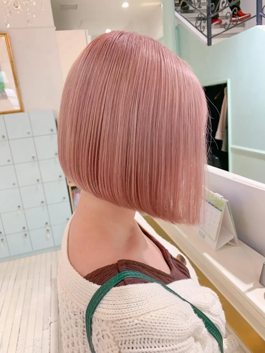 ショート カット ヘアカラー トリートメント 🍀ケアブリーチ カラー🍀坂井のヘアスタイル