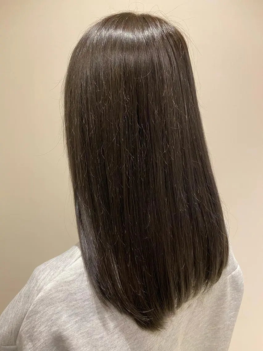 ロング カラー グレージュ カット ヘアカラー 艶髪🌿美髪 大塚礼乃【西荻窪】のヘアスタイル