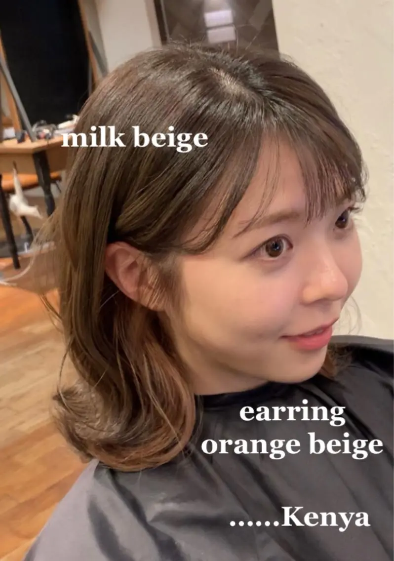ミディアム カラー 古田 賢哉のヘアスタイル