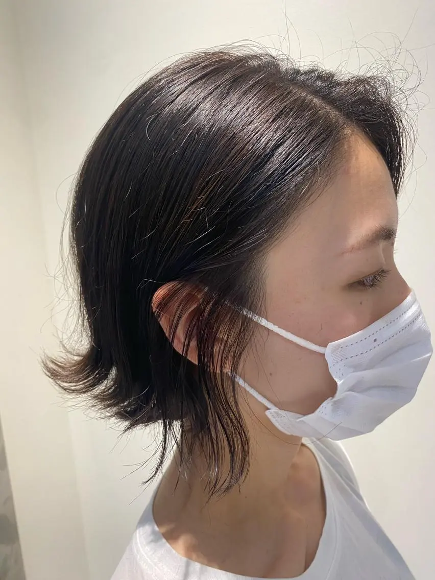 ショート ボブ 艶カラー/髪質改善/ 西　大喜(ひろき)のヘアスタイル
