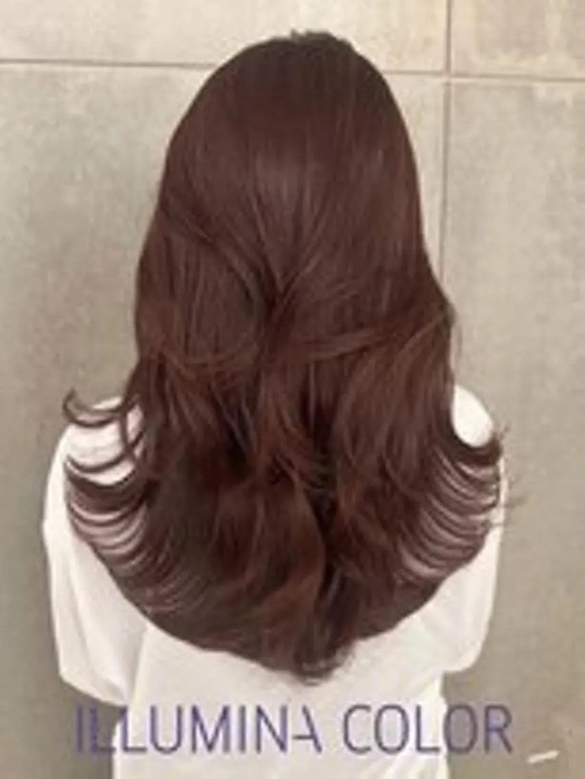 セミロング レッドブラウン 提案型カラーリスト/ 笠木 翠のヘアスタイル