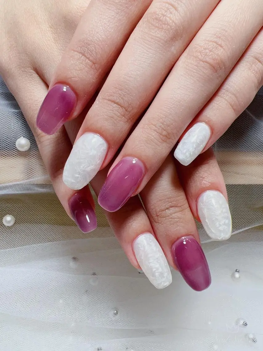 ショート カラー ネイル ハンドネイル Nail NaNaのネイルデザイン