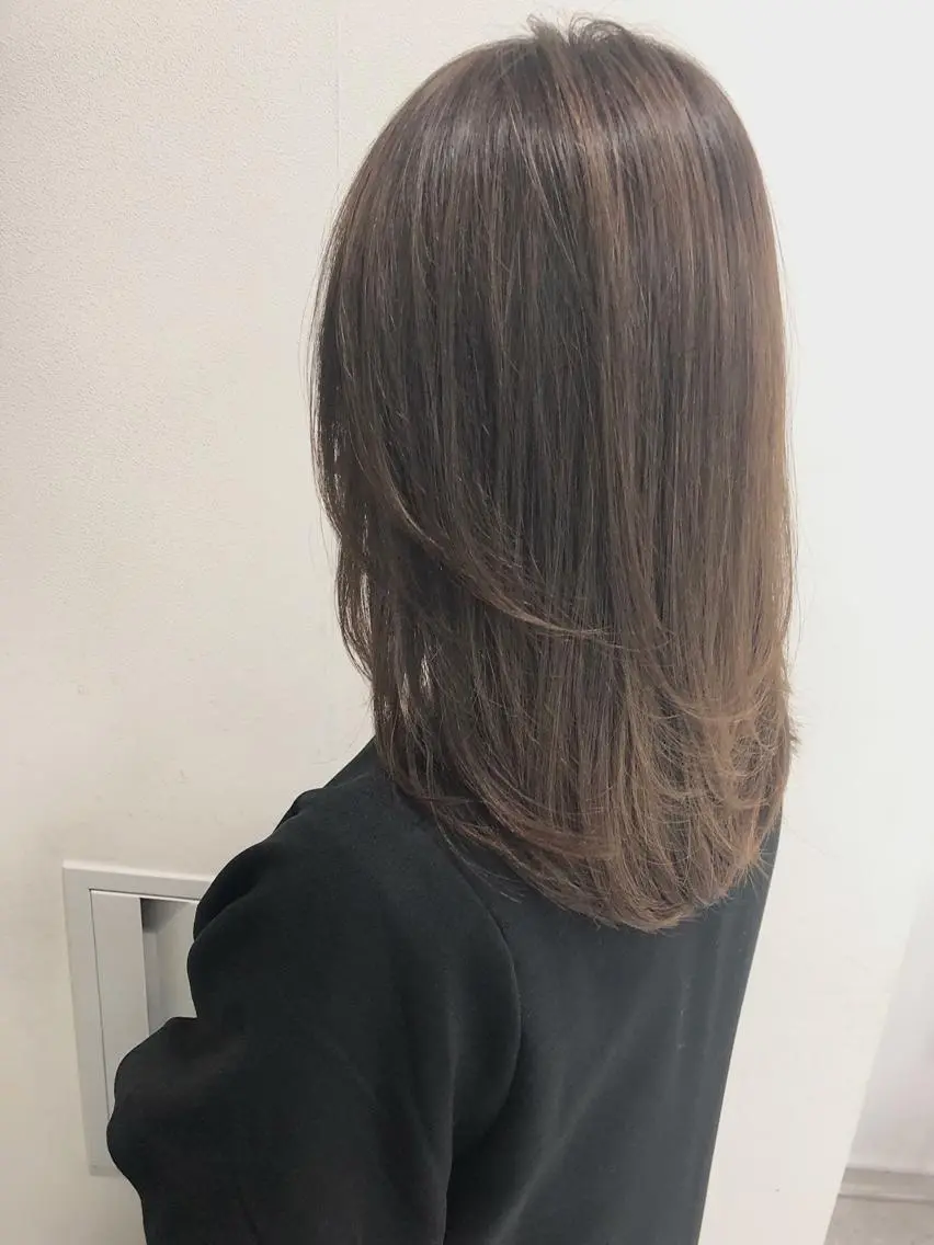 セミロング 髪質改善 トリートメント カット ヘアカラー トリートメント [仙台髪質改善]小原 弘之のヘアスタイル