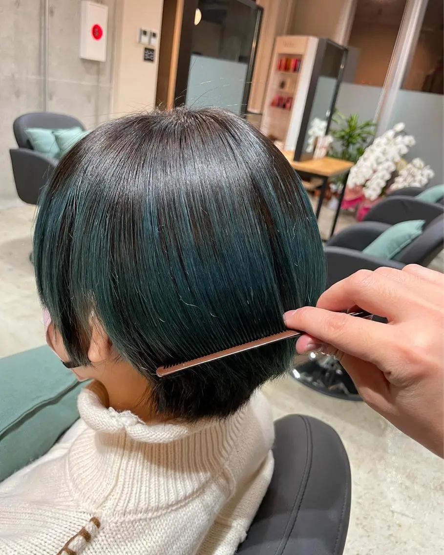 ショート カラー カット ヘアカラー トリートメント ✨髪質改善/ハイトー ン/艶髪高山のヘアスタイル