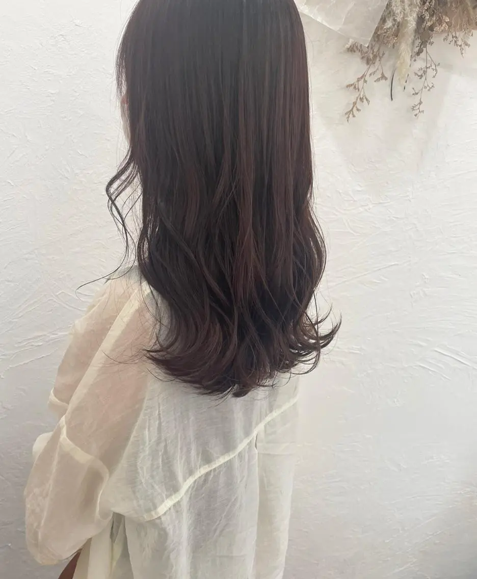 ロング カラー カット ヘアカラー トリートメント 河野 満月のヘアスタイル
