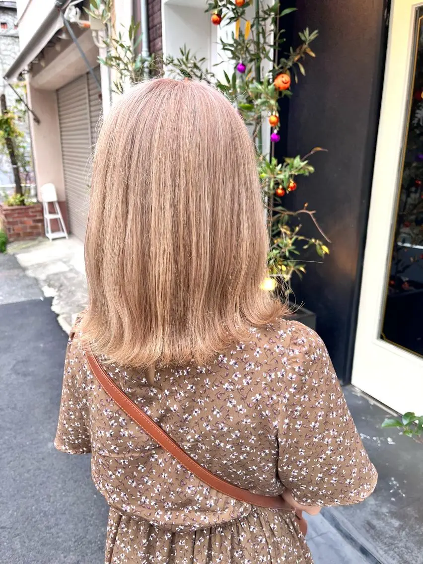 ミディアム カラー ブリーチ 【美髪を叶える】中谷 彰宏（アキ)のヘアスタイル