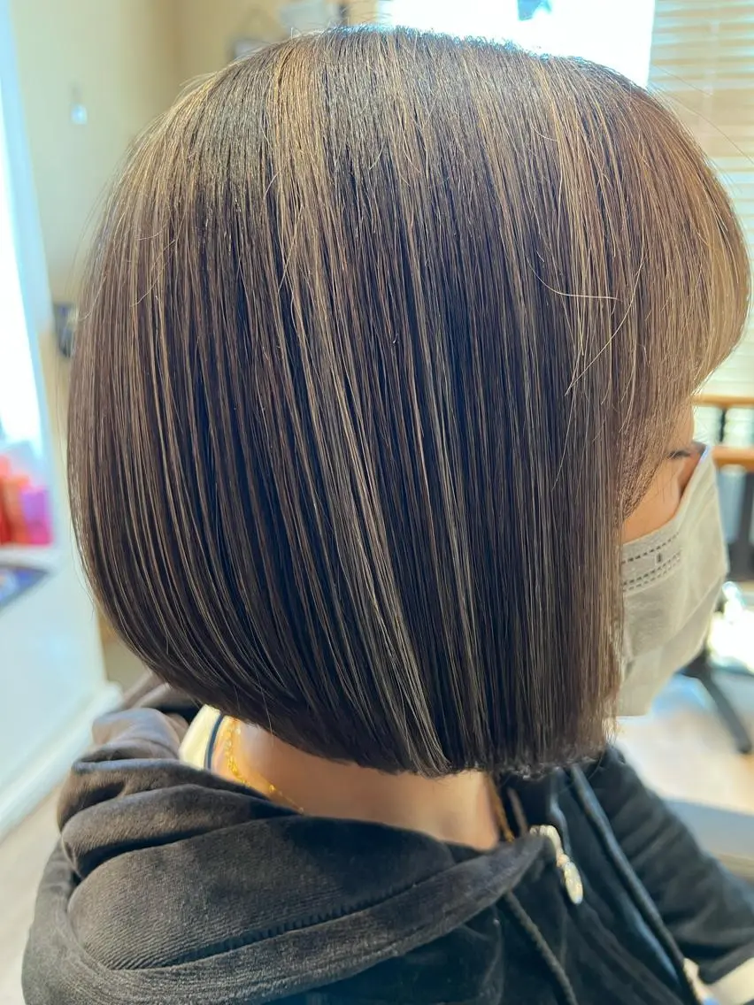 ミディアム カラー ヘアカラー 関口 友行のヘアスタイル