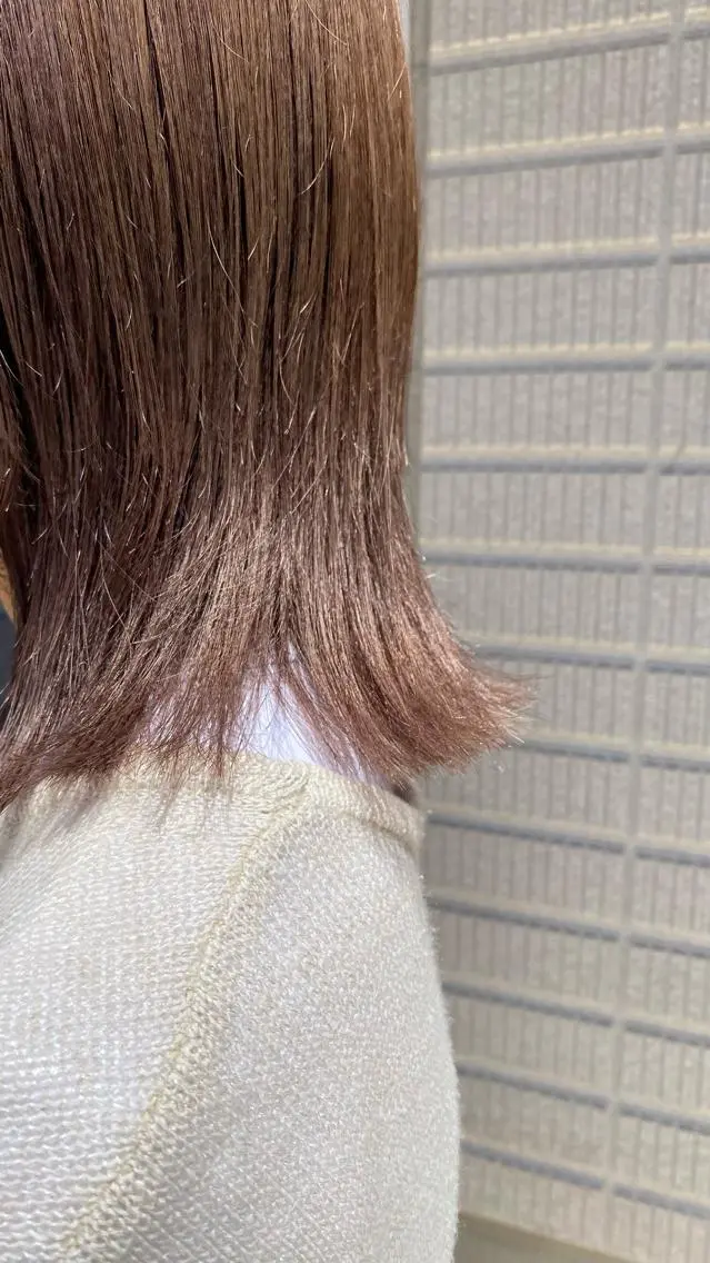 ミディアム カラー ベージュカラー ミルクティーベージュ sol Amiのヘアスタイル
