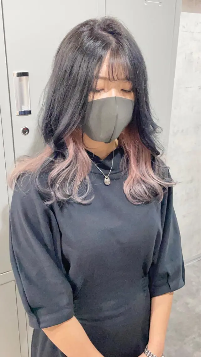 セミロング カット ヘアカラー トリートメント ウルフ/デザイン/ 大阪/タカハシユウキのヘアスタイル