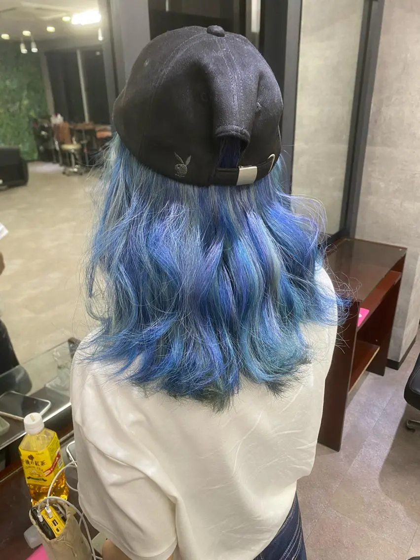 セミロング カラー ヘアカラー トリートメント シールエクステ特化 ハイトーン、NANAのヘアスタイル