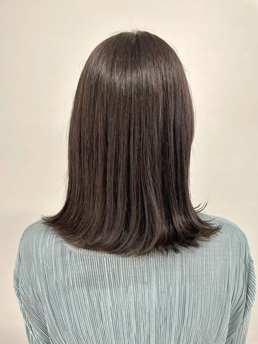 ミディアム カラー ブリーチなし透明感 🍀梅田・増田のヘアスタイル