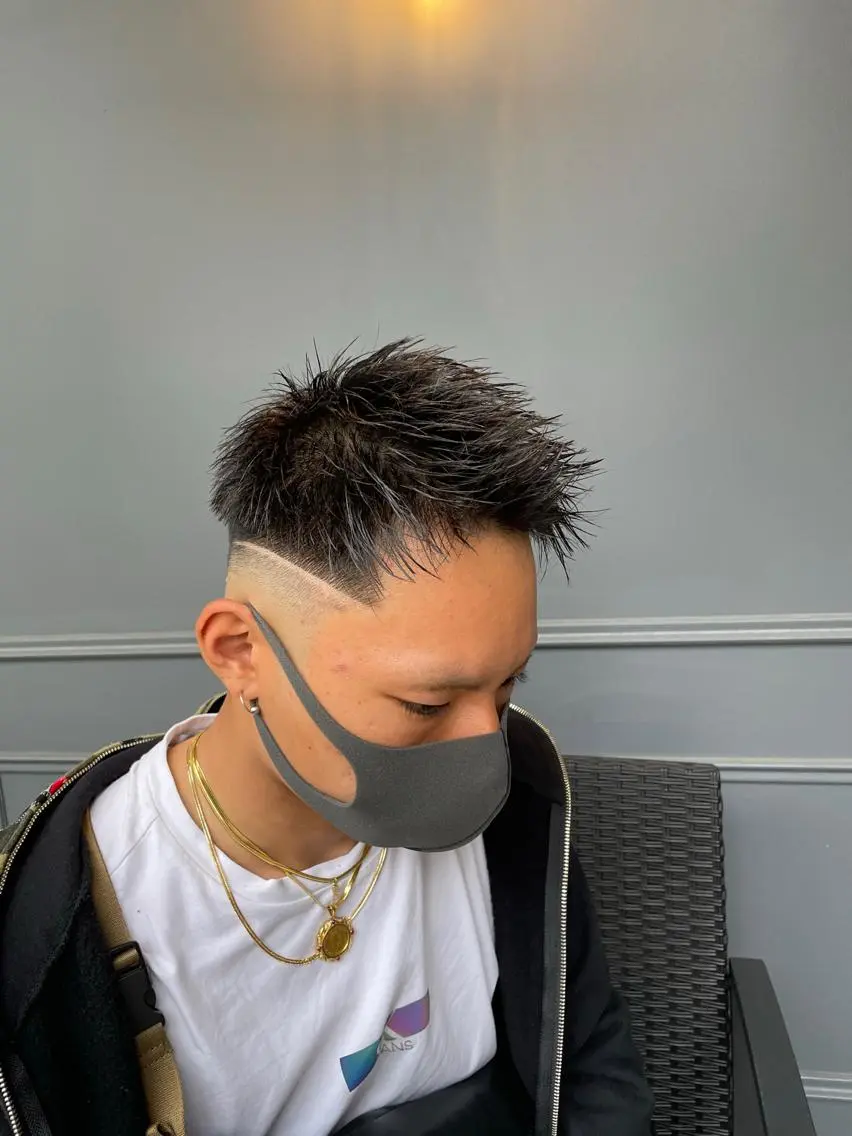 ショート メンズ カット ヘアセット 【men's Lapis横浜】海人のヘアスタイル