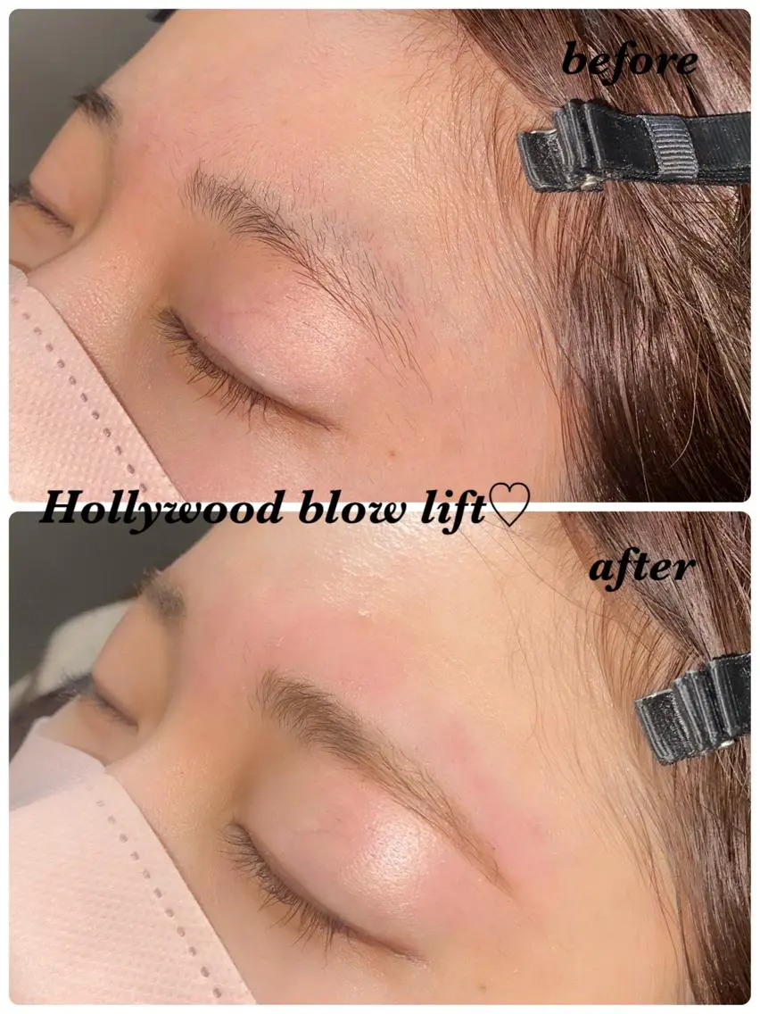 アイブロウ ハリウッドブロウリフト ハーブピーリング専門 毛穴洗浄❤️眉waxのエステ・リラクイメージ
