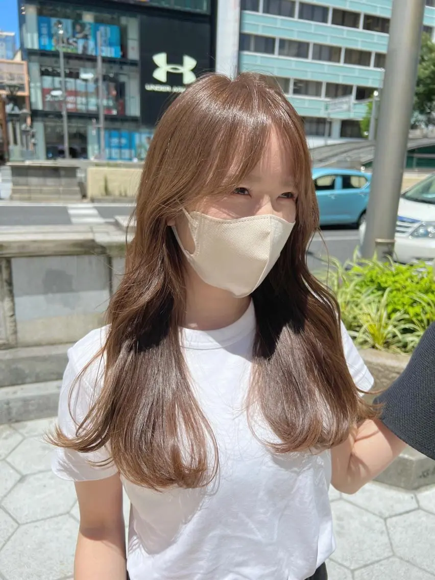 ロング カラー 谷町/Le'a /竹原しおなのヘアスタイル