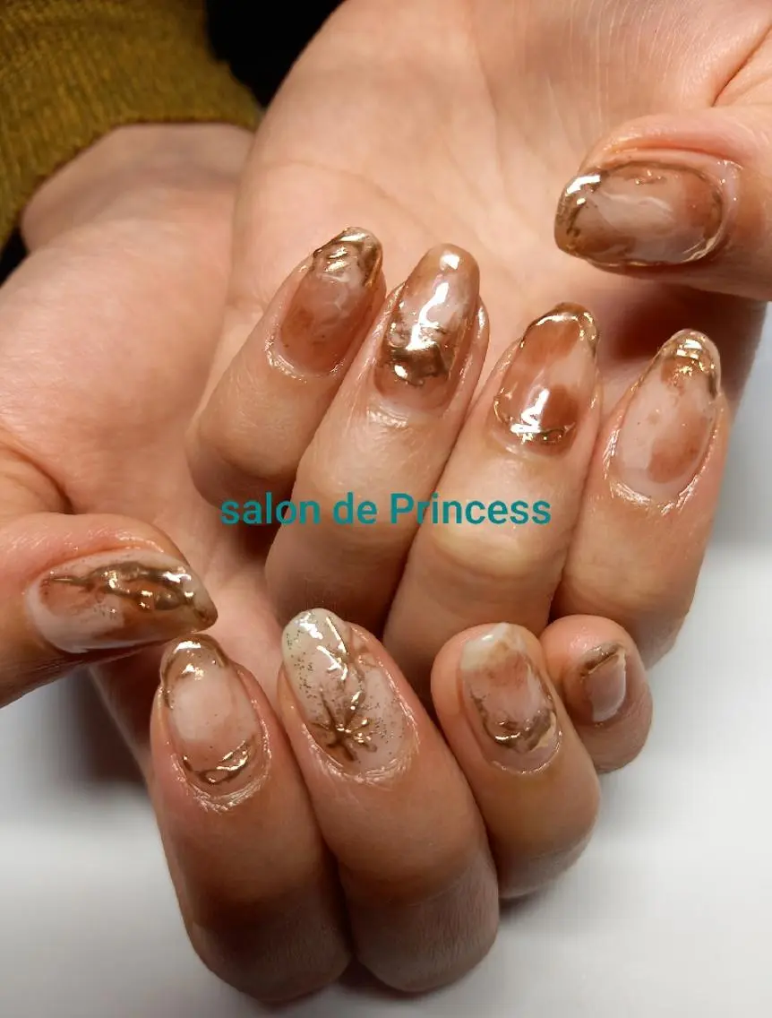 ネイル 大理石ネイル(マーブル) salon de  Princessのネイルデザイン