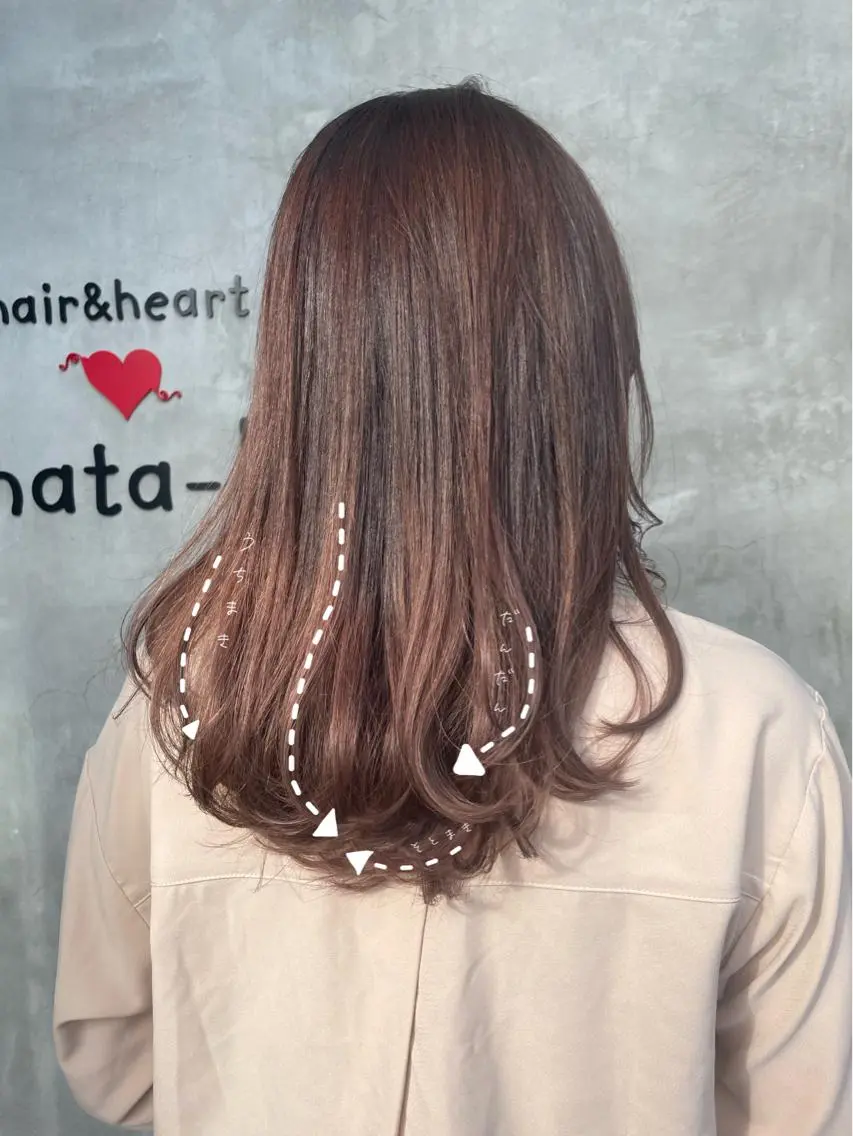 ロング カラー 石川 舞のヘアスタイル