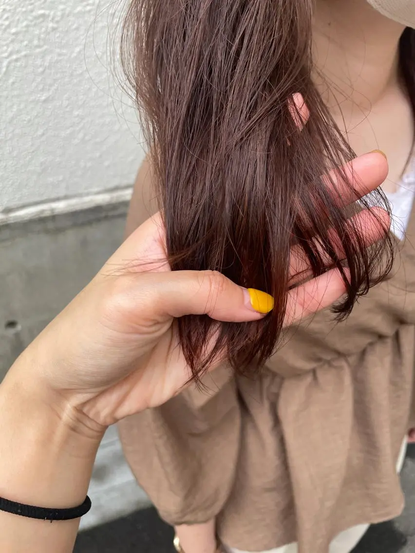 ロング ヘアカラー トリートメント ayane⭐️ボブ・ ショート・パーマのヘアスタイル