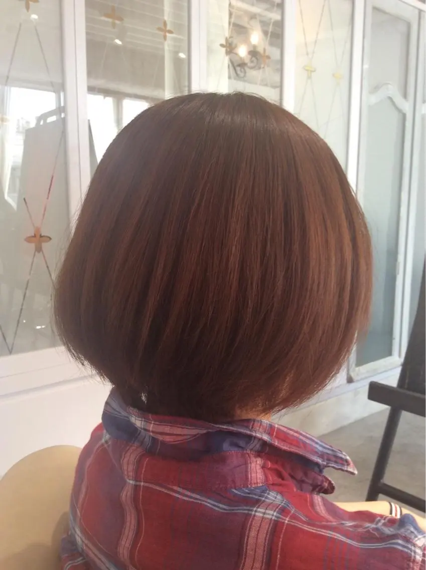 ショート 髪質改善 カット 縮毛矯正 妙見 知洋のヘアスタイル