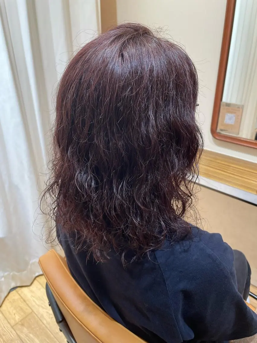 セミロング カラー おもだか がく /横須賀中央のヘアスタイル
