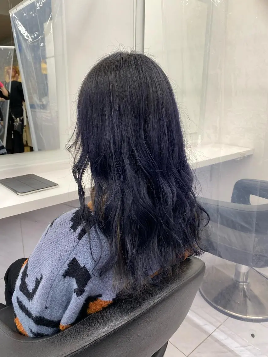 セミロング カラー ヘアアレンジ メンズ特化 水口湧太のヘアスタイル
