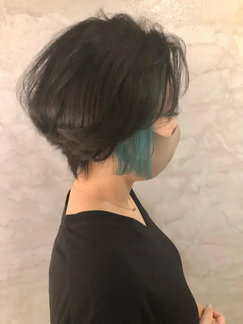 カラー ブルーカラー ヘアカラー 透明感カラー/ ブリーチ無し/RYOのヘアスタイル