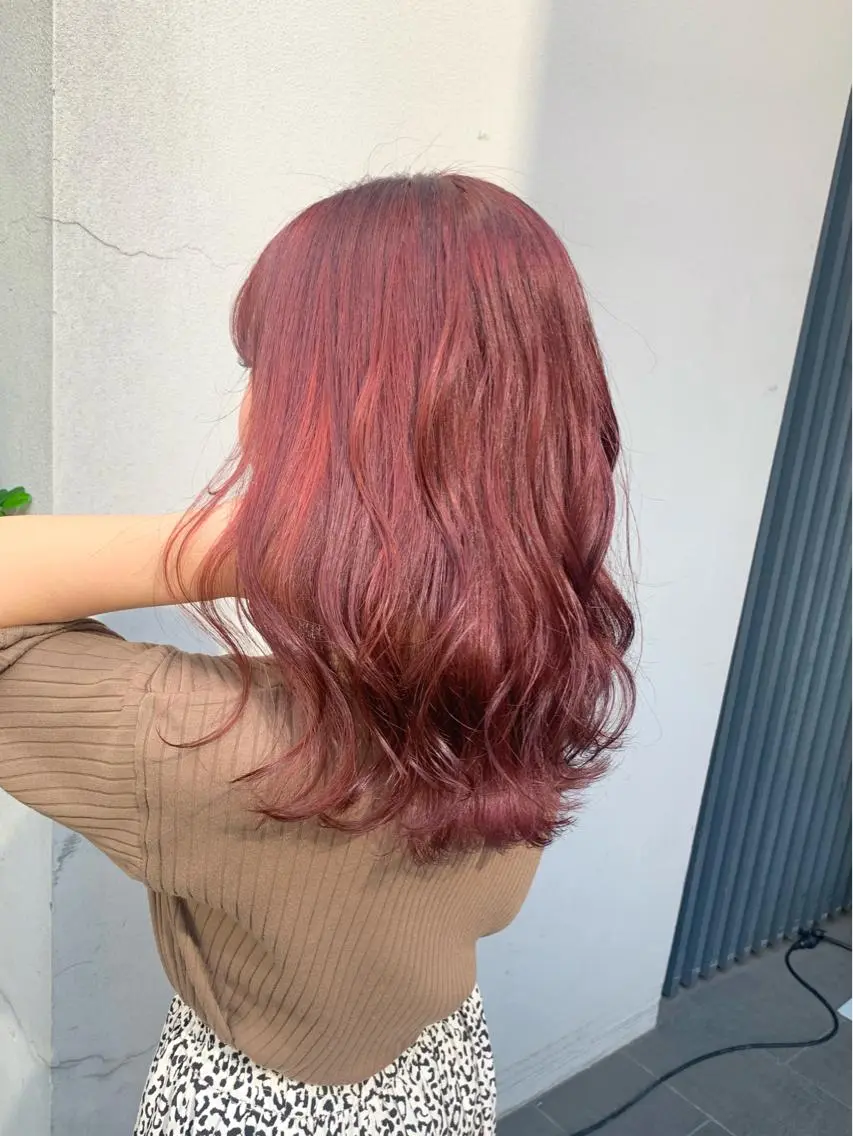 ミディアム カラー カット ヘアカラー トリートメント 矢野 晃平のヘアスタイル