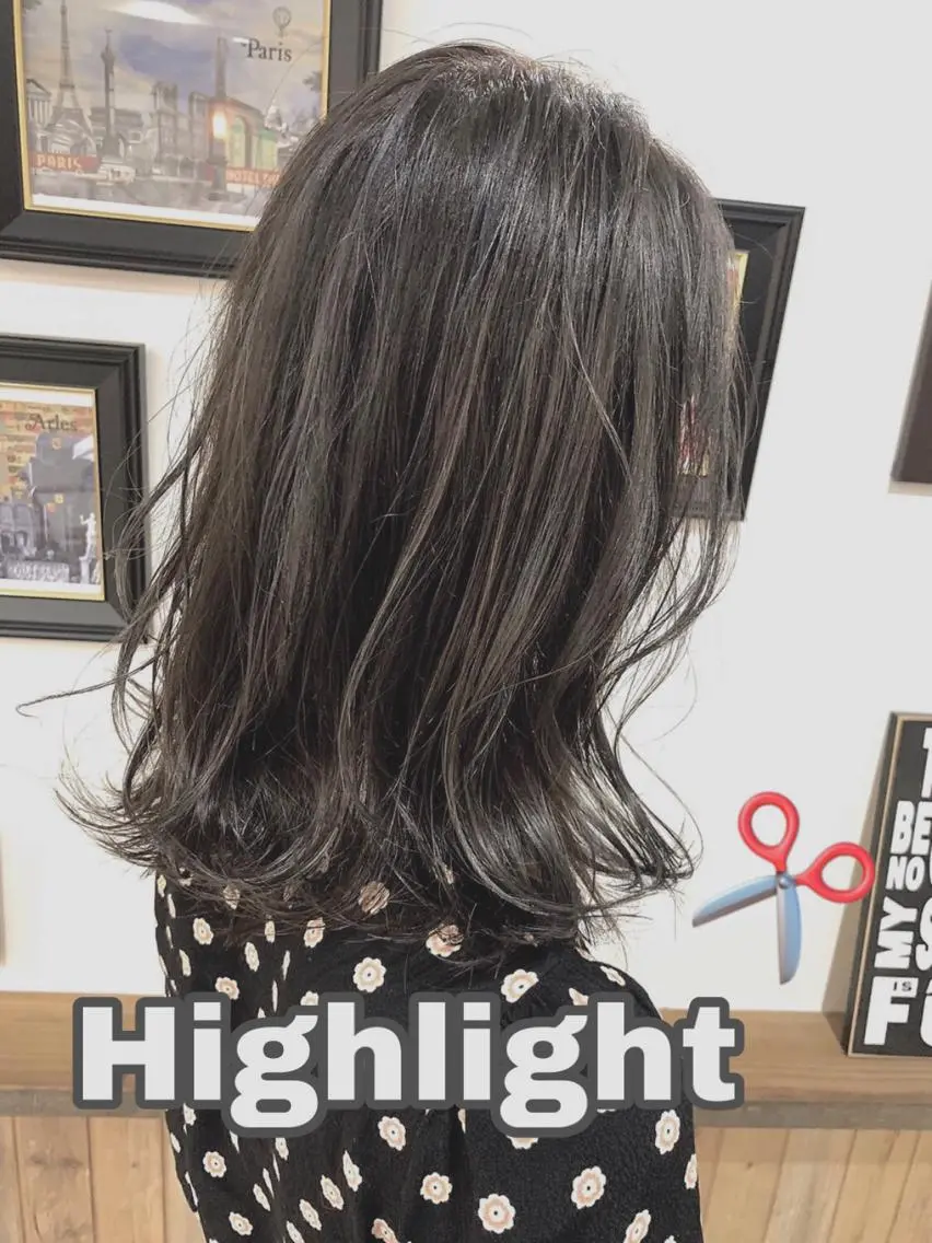 ミディアム カラー ハイライトカラー 外国人風カラー ハイライト カット ヘアカラー トリートメント ヘアセット 吉田裕太/ハイライト ダブルカラーのヘアスタイル