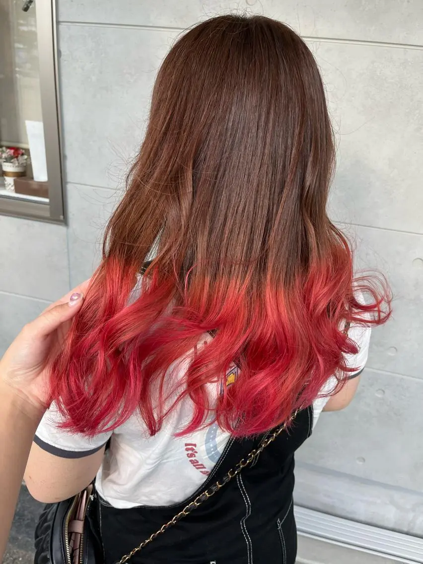ロング カラー ヘアアレンジ like みやびのヘアスタイル