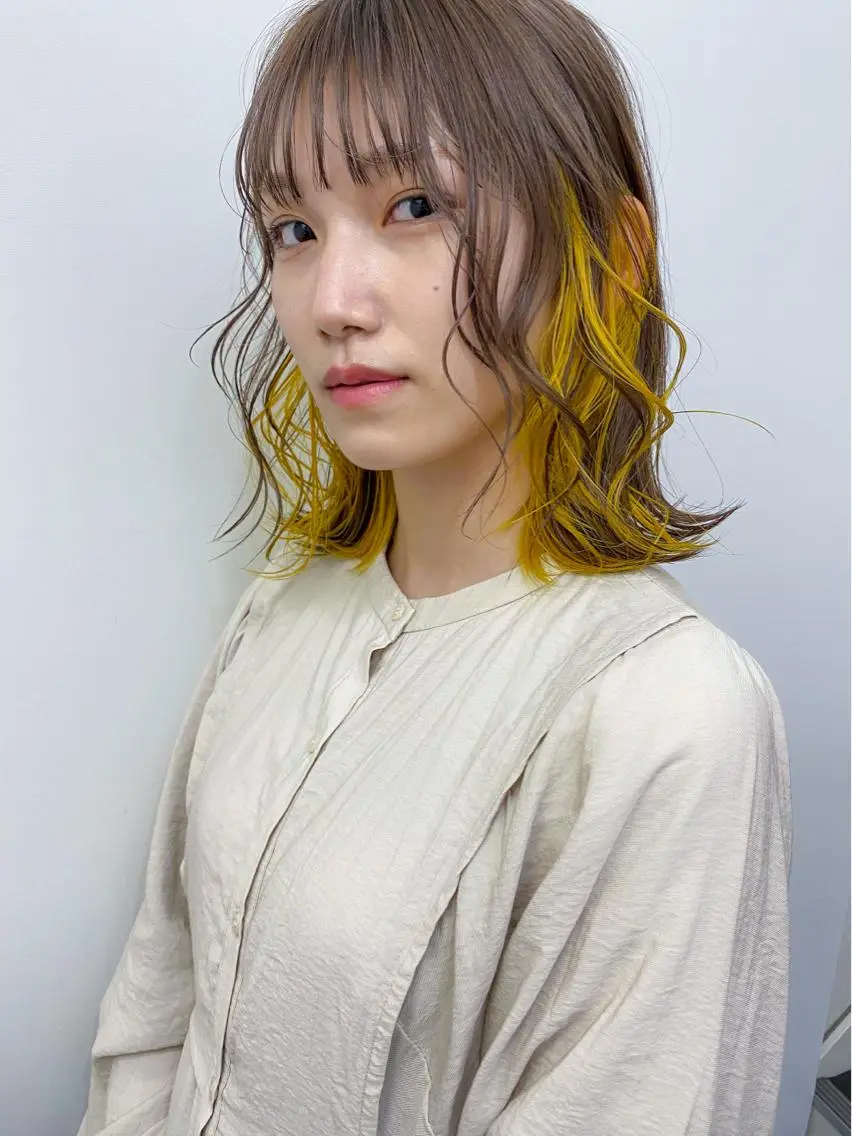 ミディアム カラー ボブ特化美容師/ ボブパーマ/ミツイのヘアスタイル