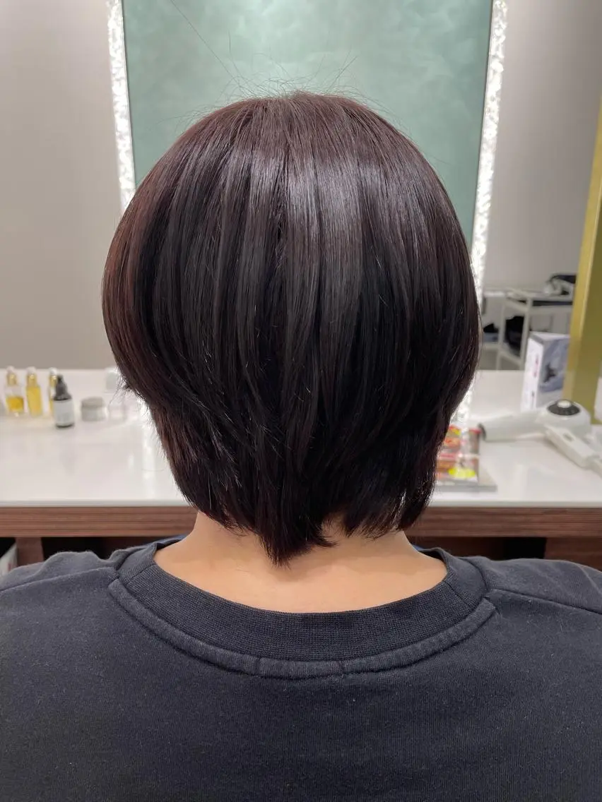 ショート カラー ＊ボブモデル＊ 清水菜穂香のヘアスタイル
