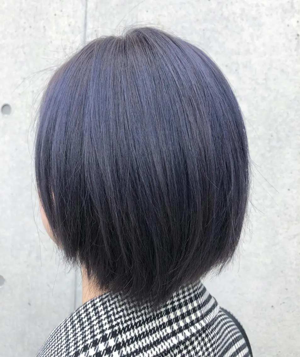 ショート カラー アッシュ ラベンダーカラー ラベンダーアッシュ カット ヘアカラー くまがい みゆ【edge.】のヘアスタイル