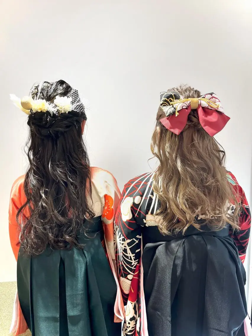 ロング ヘアアレンジ 卒業式のヘアスタイル 着付け 🌟透明感カラー🤍 🩵🌟金子直美🧸のその他イメージ