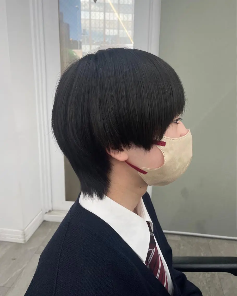 ショート カラー メンズ マッシュウルフ マッシュ メンズウルフカット ウルフカット 🎀プルエクステ みまひかる🎀のヘアスタイル