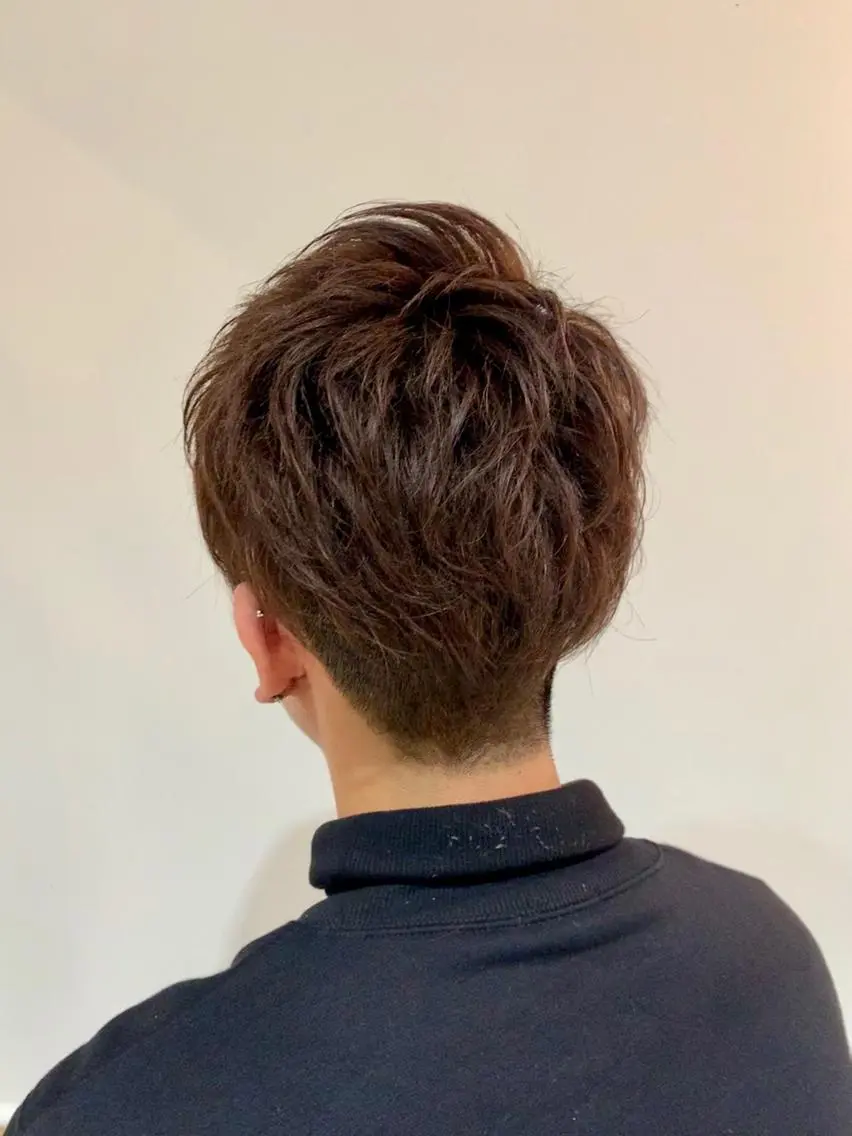 ショート カラー メンズ 新井啓介 宇都宮美容師のヘアスタイル
