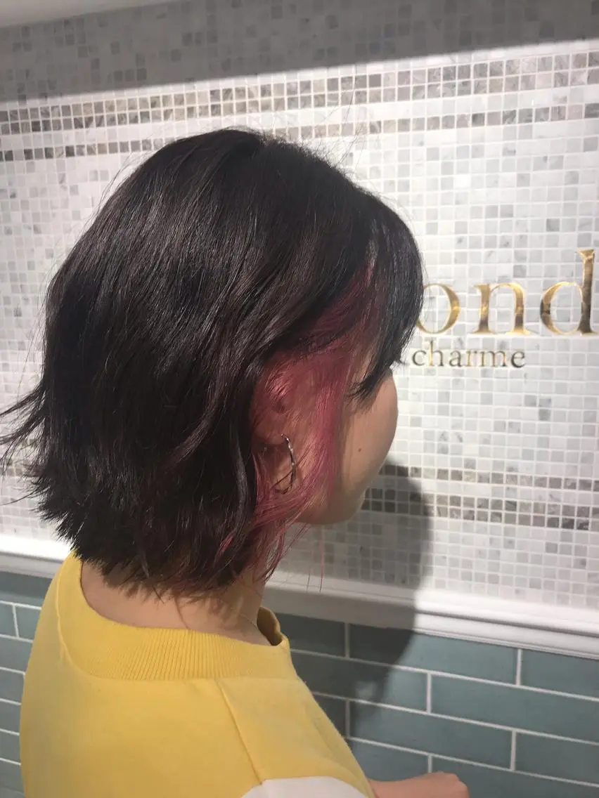 ミディアム ヘアカラー トリートメント 髪質改善レイヤー/ ボブたんの翔太のヘアスタイル