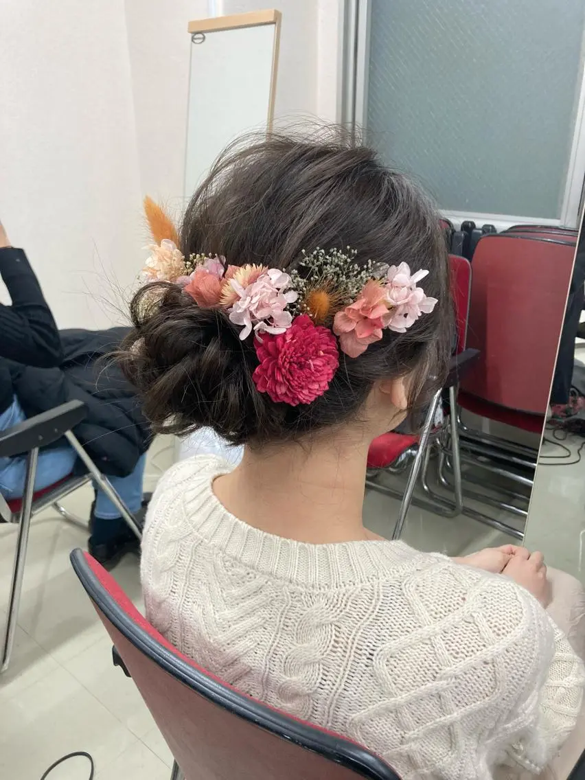 セミロング ヘアセット 梅山 美侑のヘアスタイル