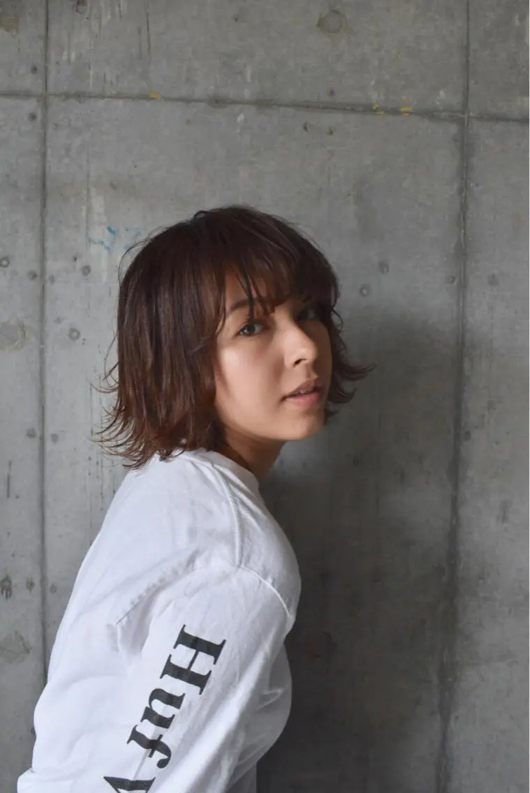 ショート カラー パーマ ボブ 外ハネヘア カット ヘアカラー トリートメント ✨髪質改善縮毛矯正✨ 宇田川修平のヘアスタイル