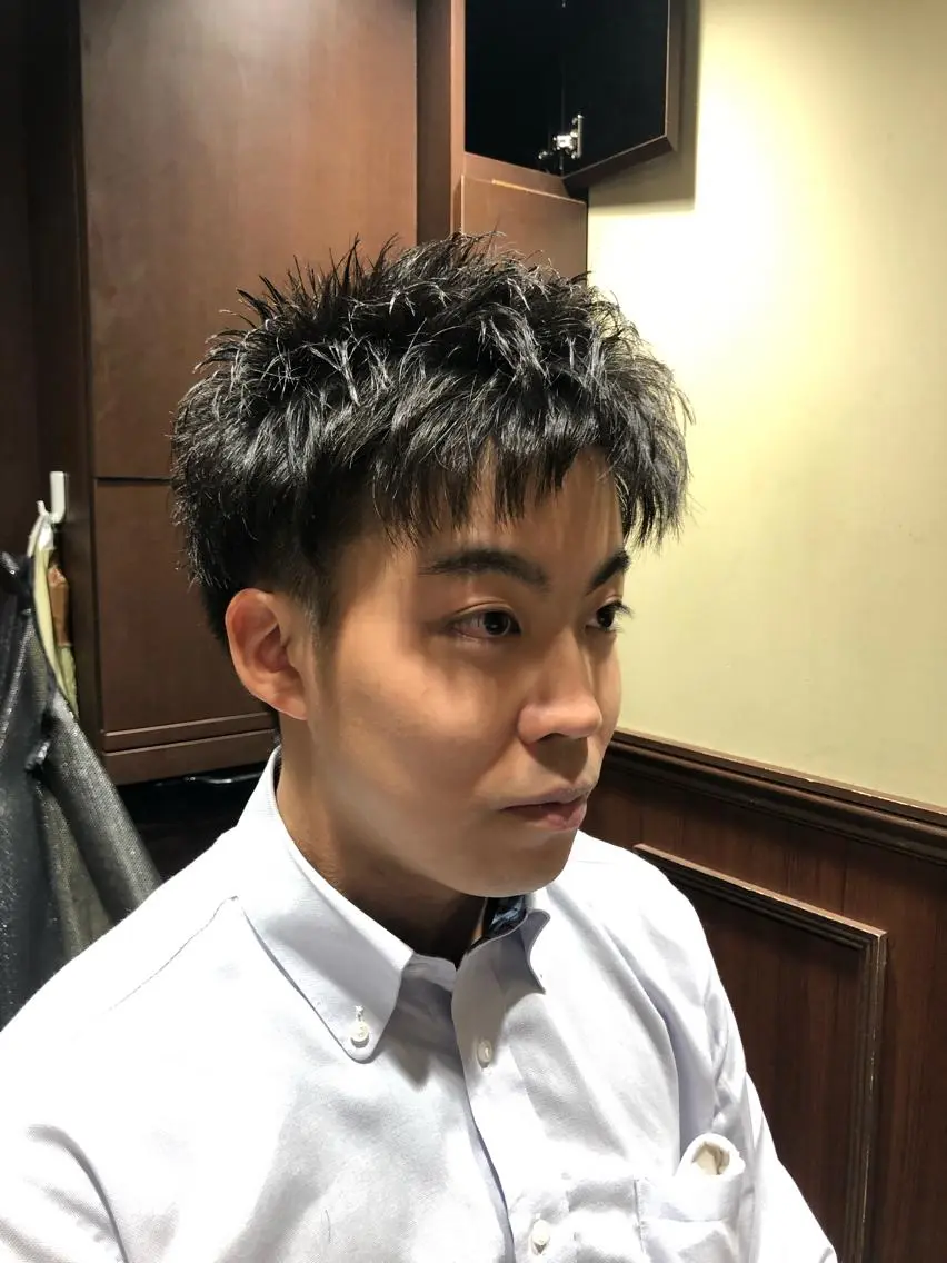 ミディアム メンズ ツーブロック 刈り上げ 横浜 カット全般 大槻のヘアスタイル