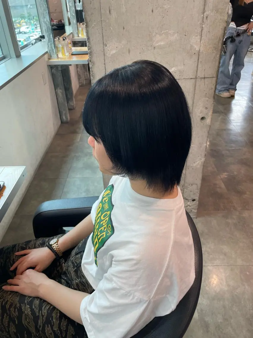 ミディアム カラー 表参道♡暗髪♡ 艶カラー♡アユミのヘアスタイル