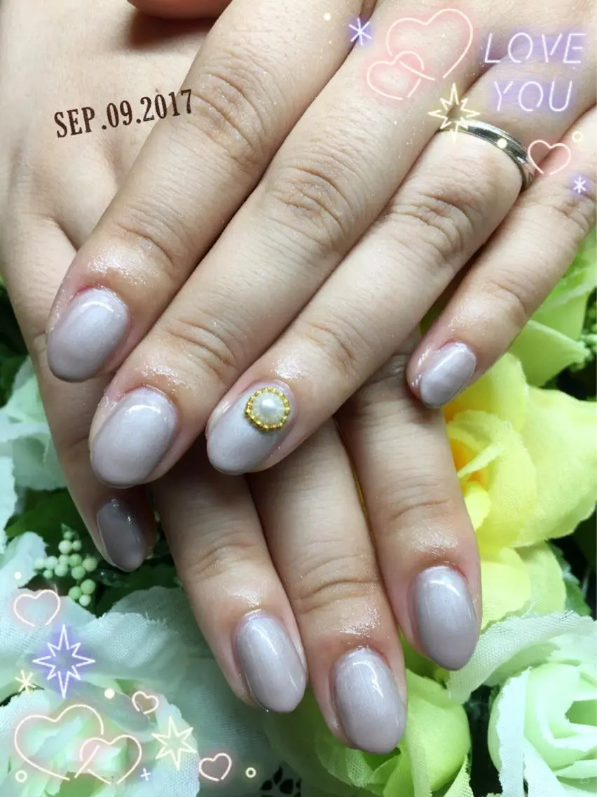 ネイル ワンカラーネイル シンプルネイル Sakura NaiLのネイルデザイン