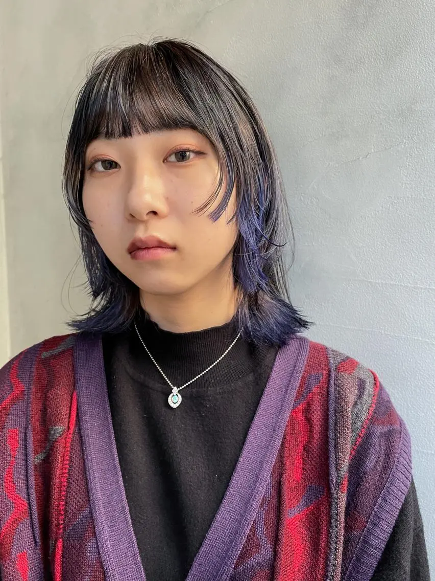 ミディアム ウルフカット カット ヘアカラー 【似合わせカット】 松尾一気のヘアスタイル