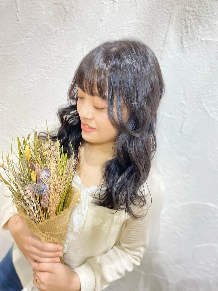 セミロング パーマ 堀 大輔のヘアスタイル