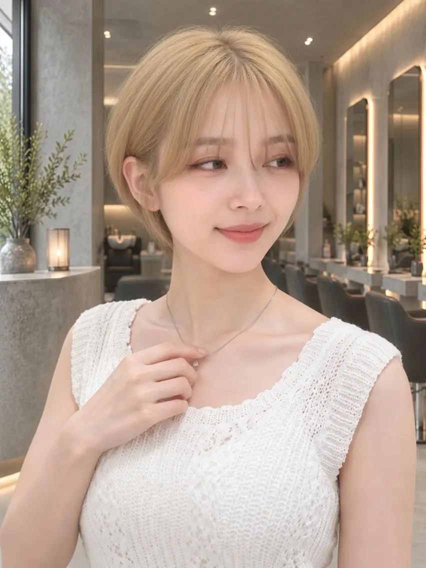 ショート カラー 大川 有香のヘアスタイル