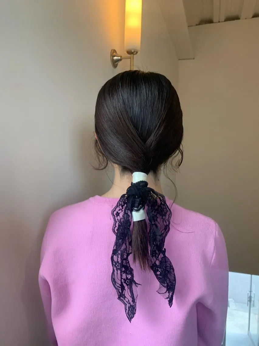 ミディアム カラー ヘアアレンジ 本間 結衣のヘアスタイル