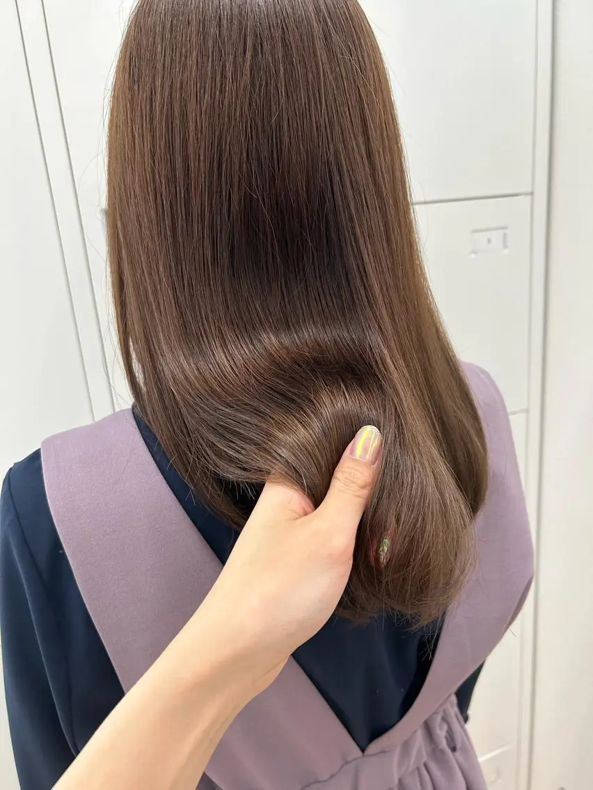 ミディアム カラー ブラウンカラー cirrus🕊 山縣あかりのヘアスタイル