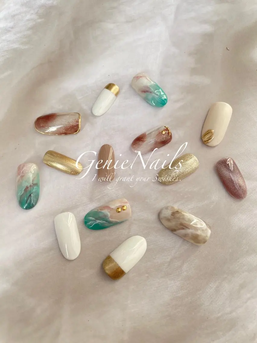 ネイル ニュアンスネイル Genie Nailsのネイルデザイン