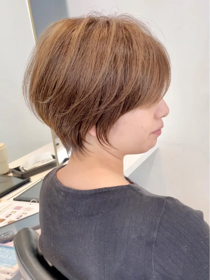 ショート クロスパーマ松永裕久 似合わせカットのヘアスタイル