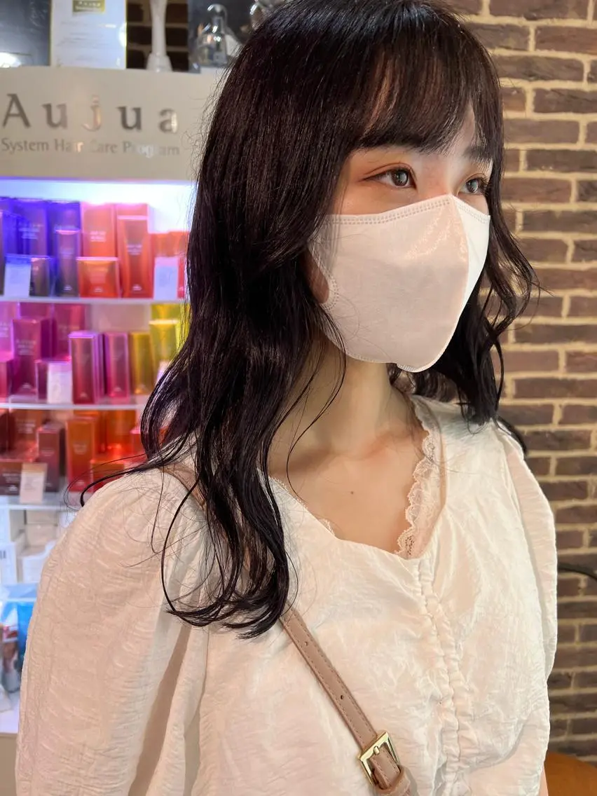 カラー ブリーチ ケアブリーチ ダブルカラー イヤリングカラー イルミナカラー キムラリホ/ 国立美容室の眉毛・アイブロウイメージ