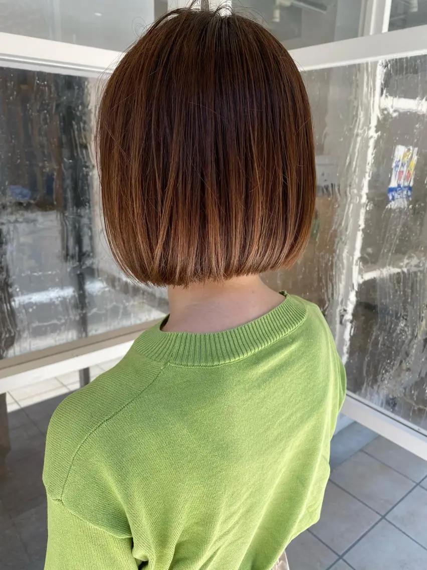 ショート カット ヘアカラー トリートメント 三好 智のヘアスタイル